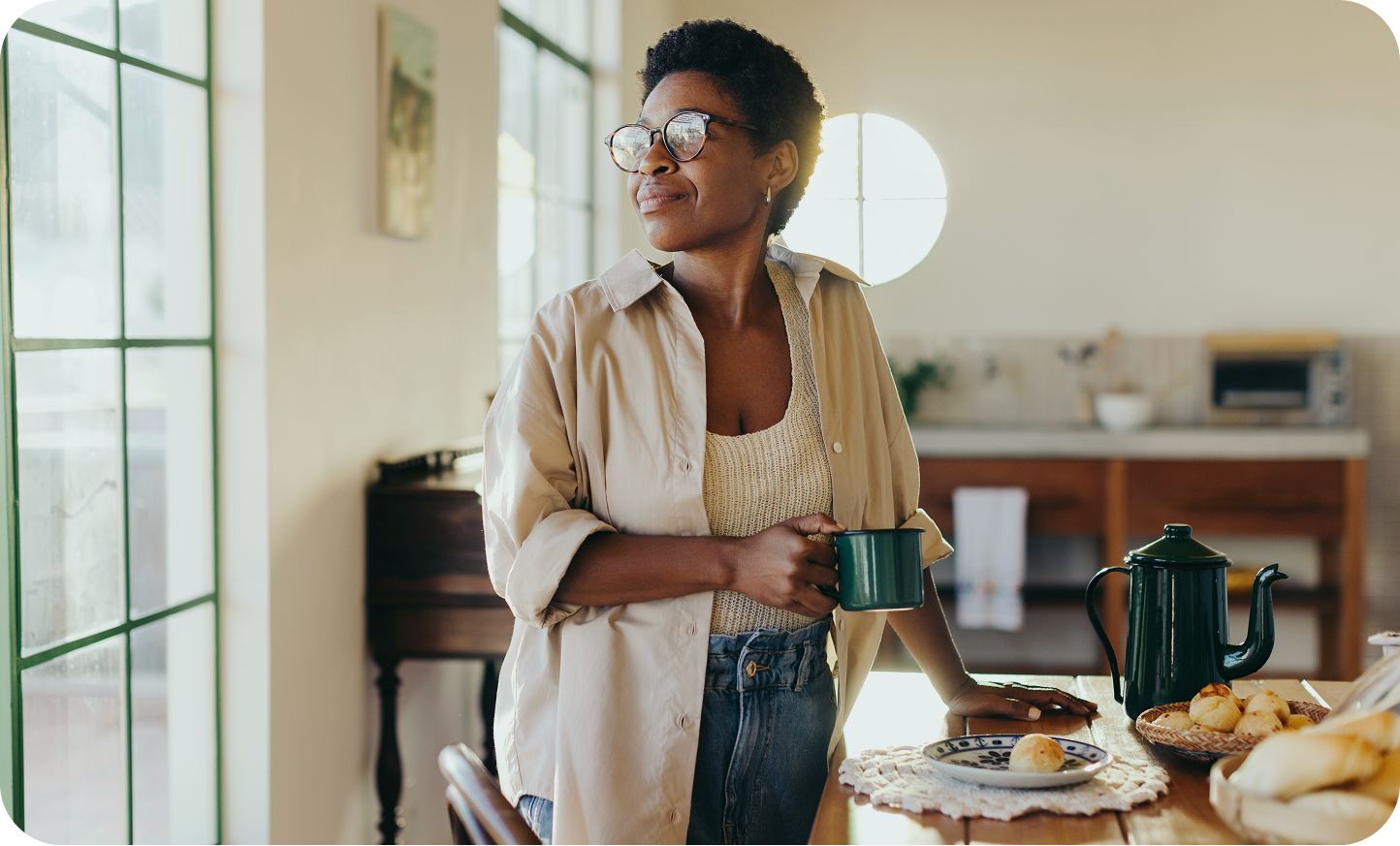 Femme souriante